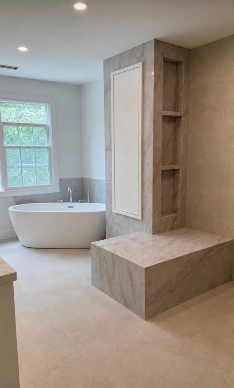 Quartzite master bath